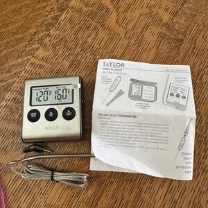 Taylor Silver Digital Cooking Thermometer New never used